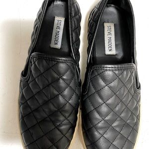 Steve Madden Ecentrcq black vegan leather upper material size 8.5